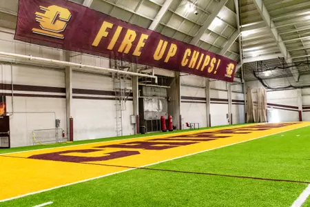 New turf installed in Central Michigan's Turf Bay.