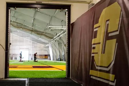 New turf installed in Central Michigan's Turf Bay.