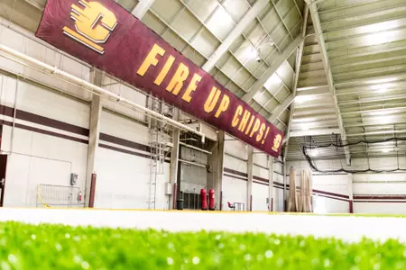 New turf installed in Central Michigan's Turf Bay.