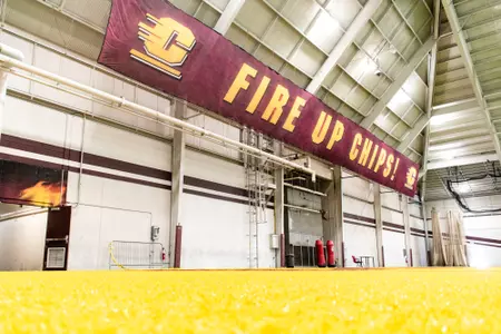 New turf installed in Central Michigan's Turf Bay.
