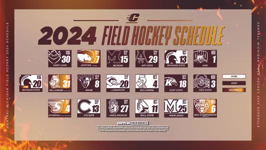 2024 Field Hockey Schedule Graphic