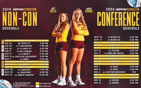 2024 Volleyball Schedule