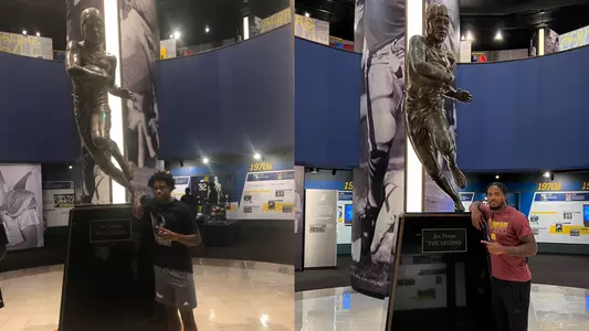 Donte Kent at Jim Thorpe Trophy Before and After