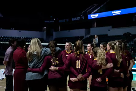 Volleyball Falls in Three at Eastern Michigan Image