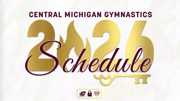 CMU Gymnastics Schedule Graphic