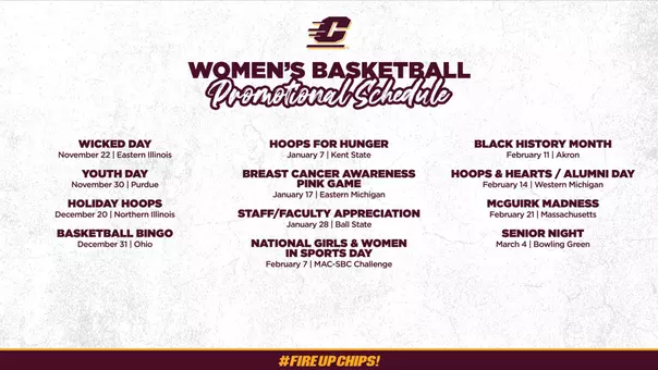 2025-26 WBB Marketing Schedule Release Graphic