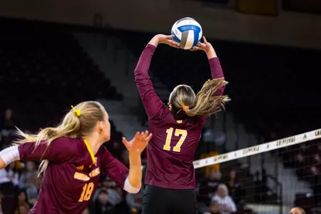 Muell Records Stellar Night as Volleyball Drops Five-Set Thriller to Miami (OH) Image