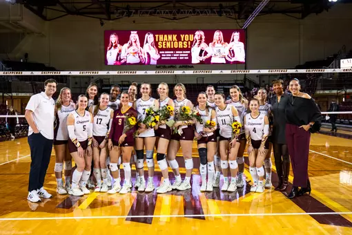 Volleyball Celebrates Six Seniors on Saturday Afternoon against Miami (OH)