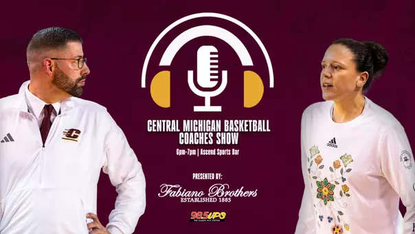 CMU Basketball Coaches Radio Show Graphic