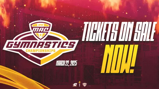 2025 Gymnastics MAC Championships Tickets Graphic