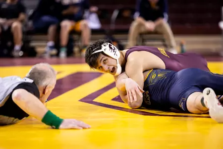 Wrestlers Shut Out Kent State, 36-0; Host SIUE in MAC Dual Finale on Sunday Image