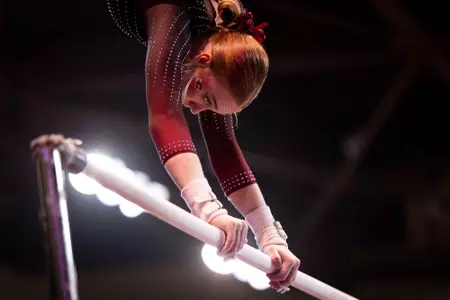 Gymnastics Posts 195.500 at Illinois State Quad for Second Place Image