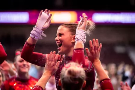 Gymnastics Team GPA ranked 19th Nationally, 16 Gymnasts earn WCGA All-America Honors Image
