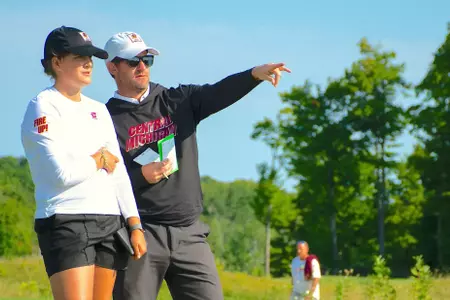 Zoe Dull & coach Ryan Williams