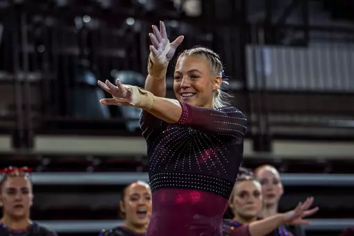 Gymnastics Faces Ball State for Senior Night