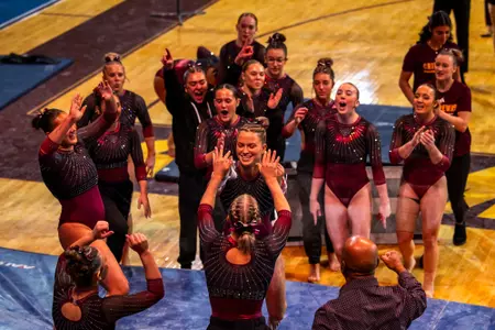 Gymnastics Outscores Eastern Michigan in Second MAC Dual of the Season Image
