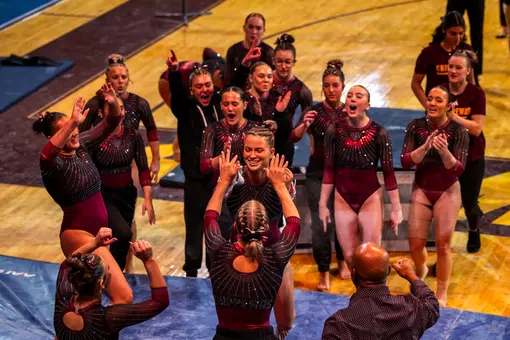 Gymnastics Outscores Eastern Michigan in Second MAC Dual of the Season