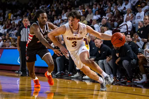 Chippewas Hit the Road to Play at Massachusetts Tuesday at 7 p.m.