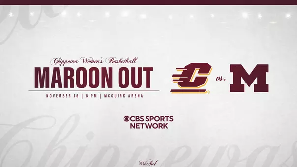 WBB vs. Michigan CBSSN Announcement Graphic