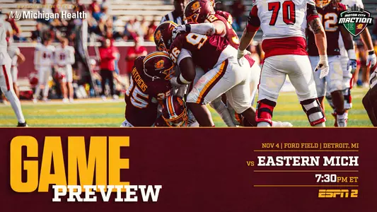 Eastern Michigan Football Game Preview Graphic