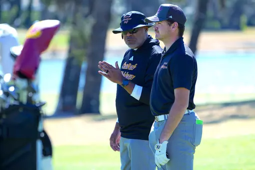 Coach Kevin Jennings and Keith Hunter