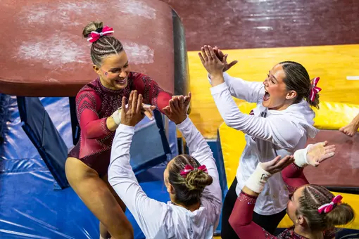 Gymnastics Defeats Northern Illinois to Secure Share of MAC Regular-Season Title