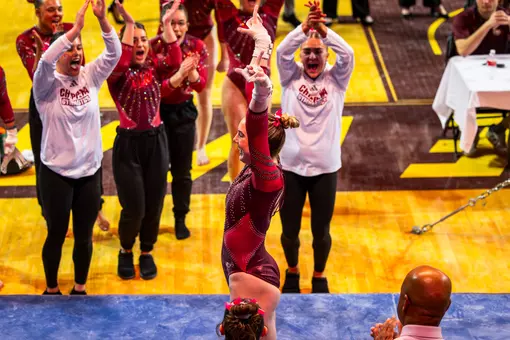 Gymnastics Heads to Iowa for Quad Meet with SEMO and NIU