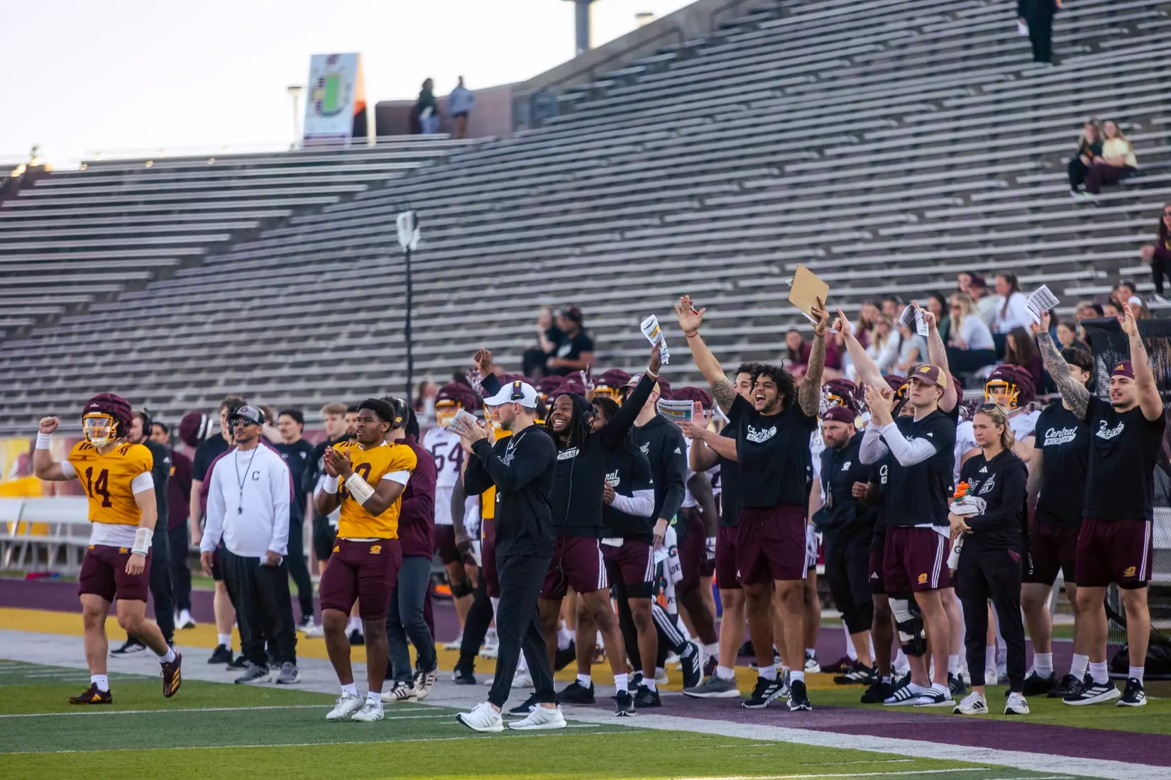 CMU Football Spring Scrimmage at Kelly Short Stadium (Tuesday April 21, 2026)