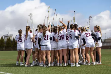 CMU Lacrosse Huddle vs. Southern California (4/6/26)