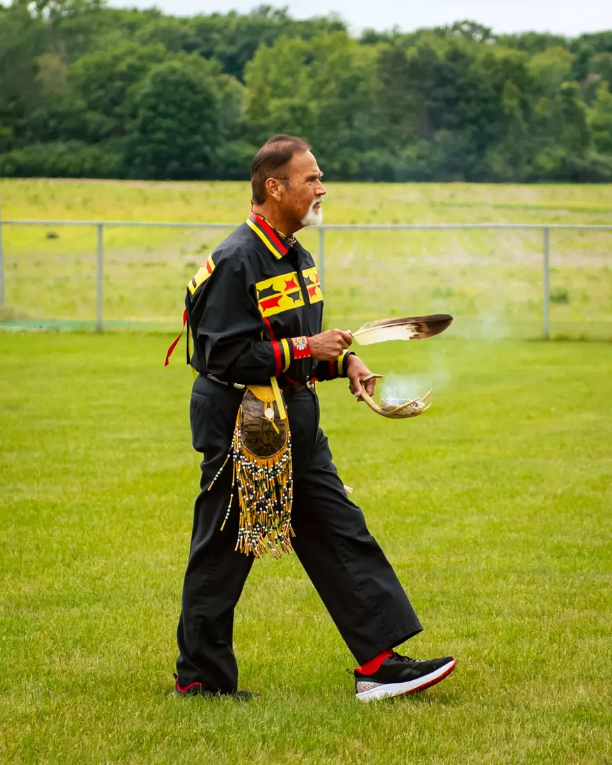 Ceremonial Smudging of the New Golf Facility by the SCIT