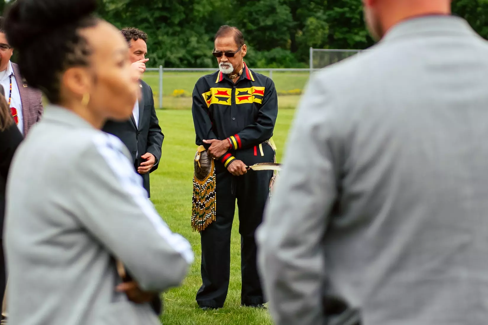 Ceremonial Smudging of the New Golf Facility by the SCIT