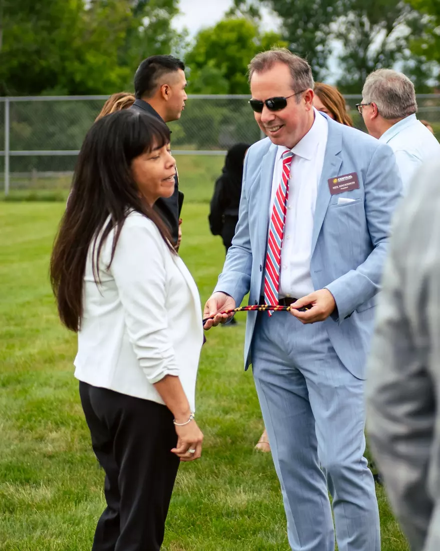 Ceremonial Smudging of the New Golf Facility by the SCIT