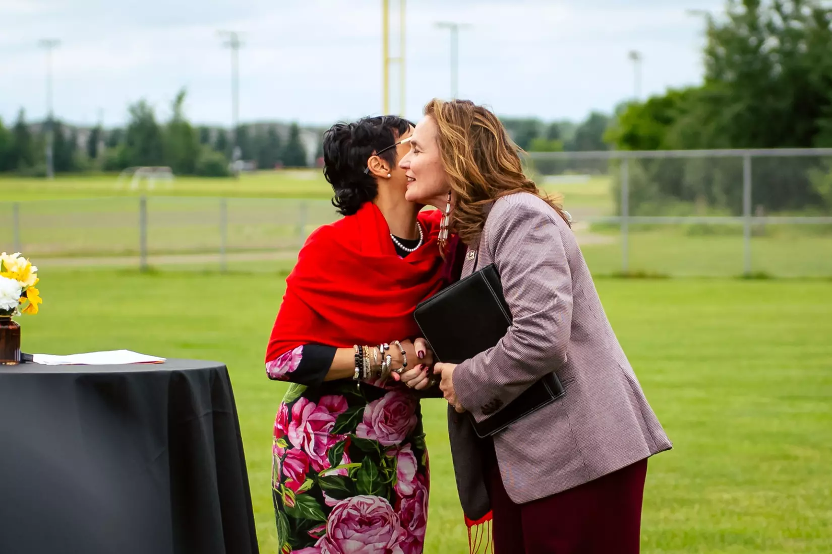 Ceremonial Smudging of the New Golf Facility by the SCIT