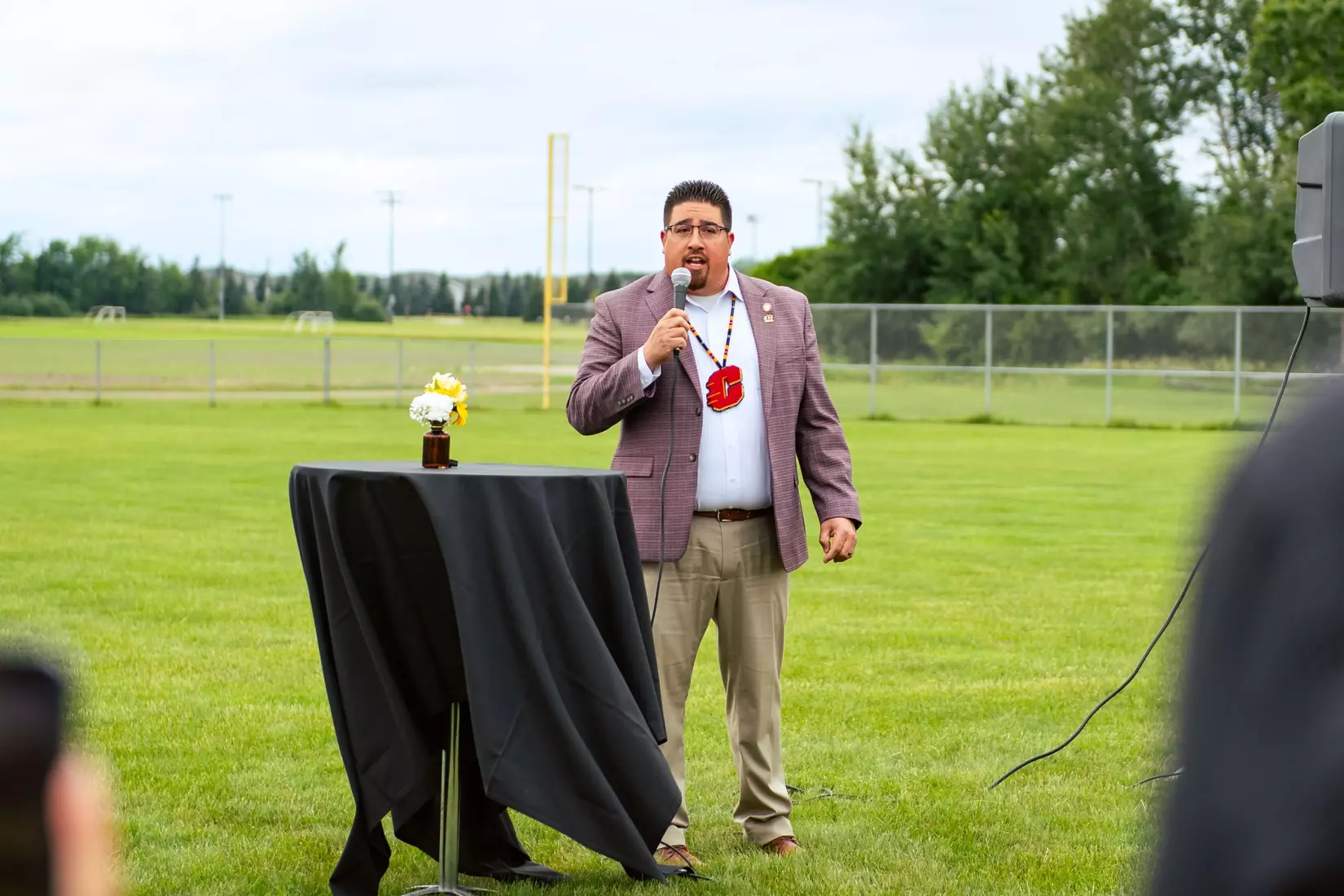 Ceremonial Smudging of the New Golf Facility by the SCIT