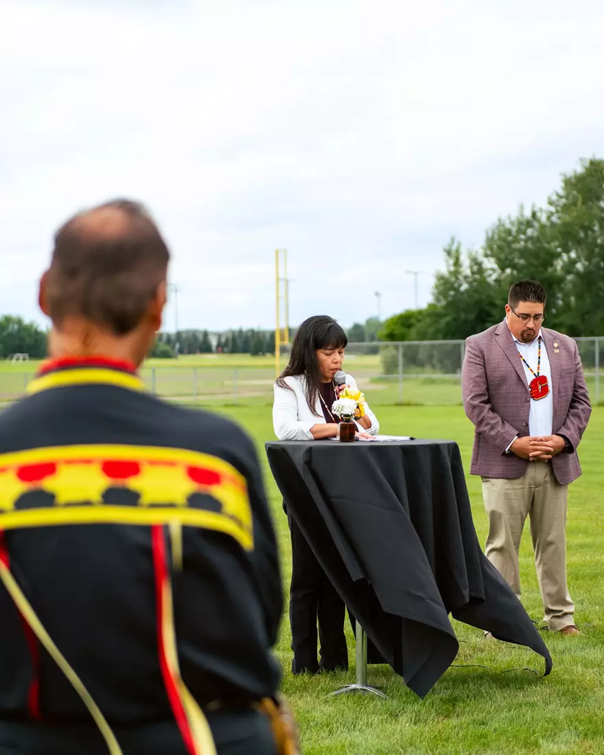Ceremonial Smudging of the New Golf Facility by the SCIT