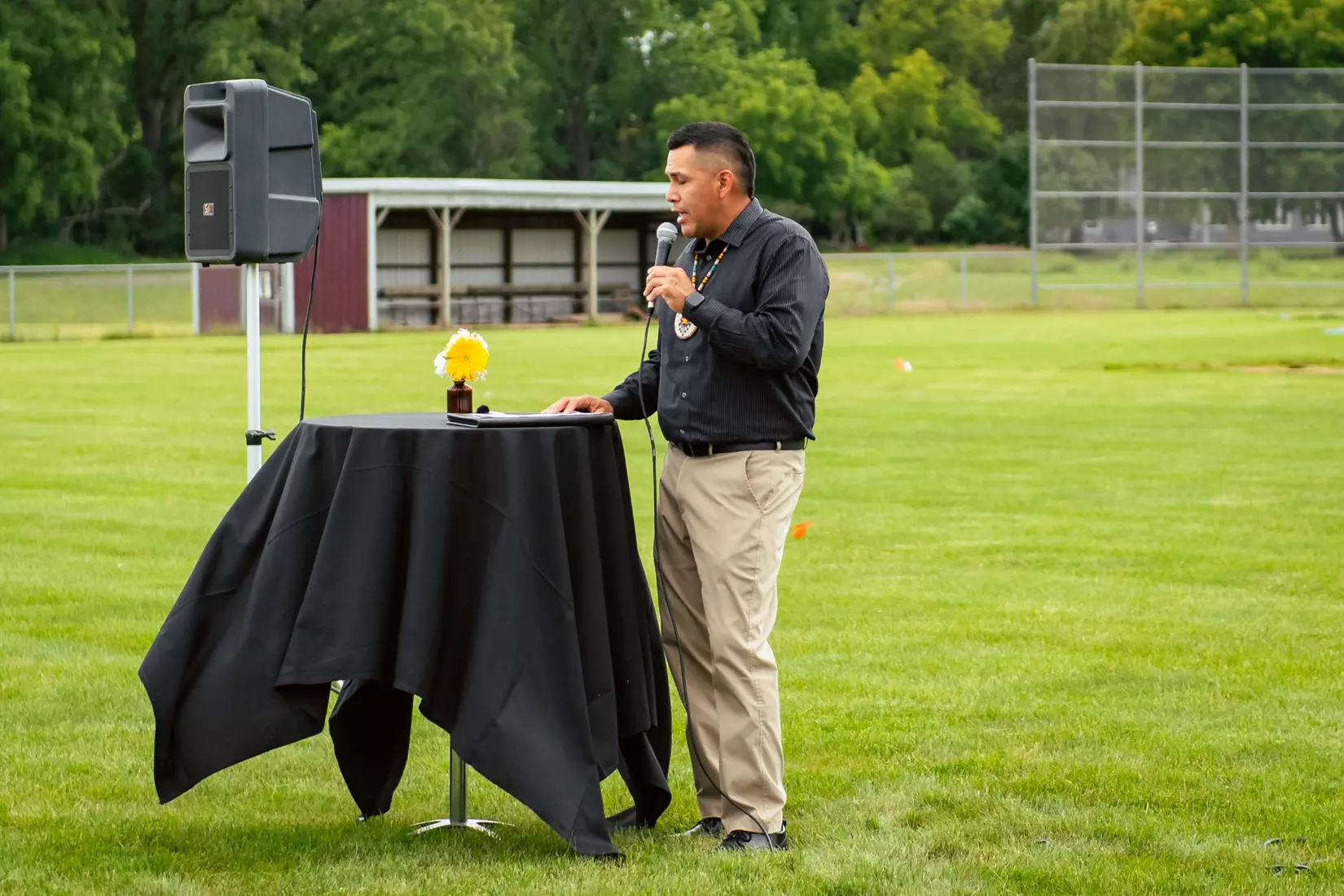 Ceremonial Smudging of the New Golf Facility by the SCIT