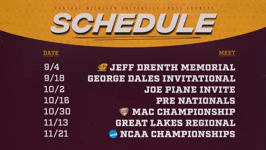 2026 Cross Country Schedule