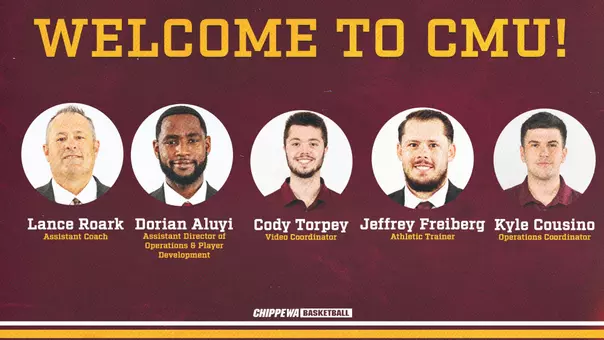 Men's Basketball Coaches Announcement Graphic