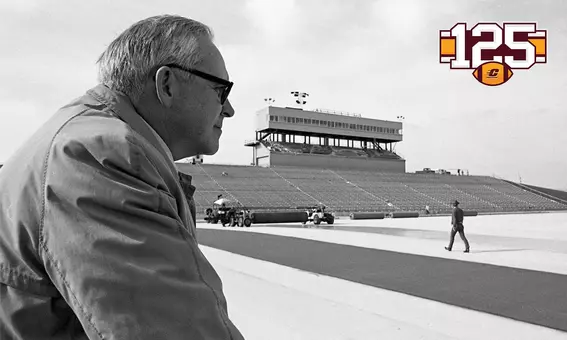Roy Kramer Graphic for 125 Years of CMU Football
