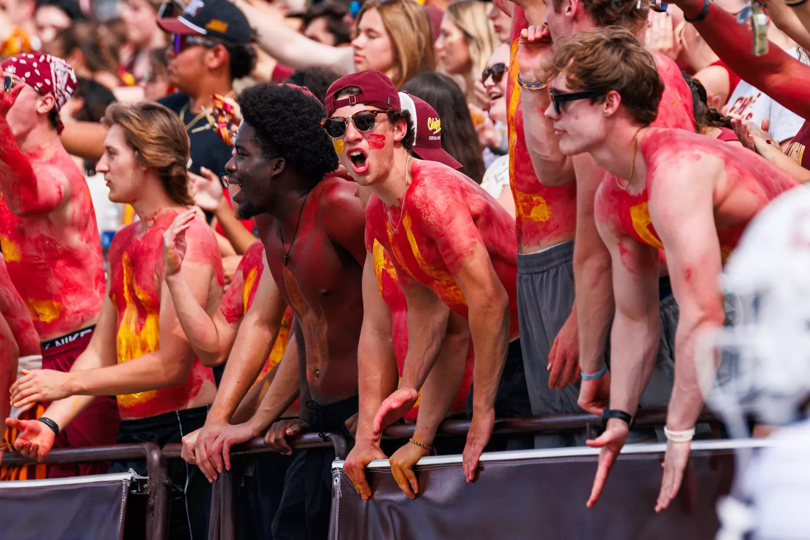 Fans cheer during Central Michigan vs Colgate football game on Saturday Sept. 12, 2026 in Mount Pleasant. (Ty Klopf/Central Michigan Football)