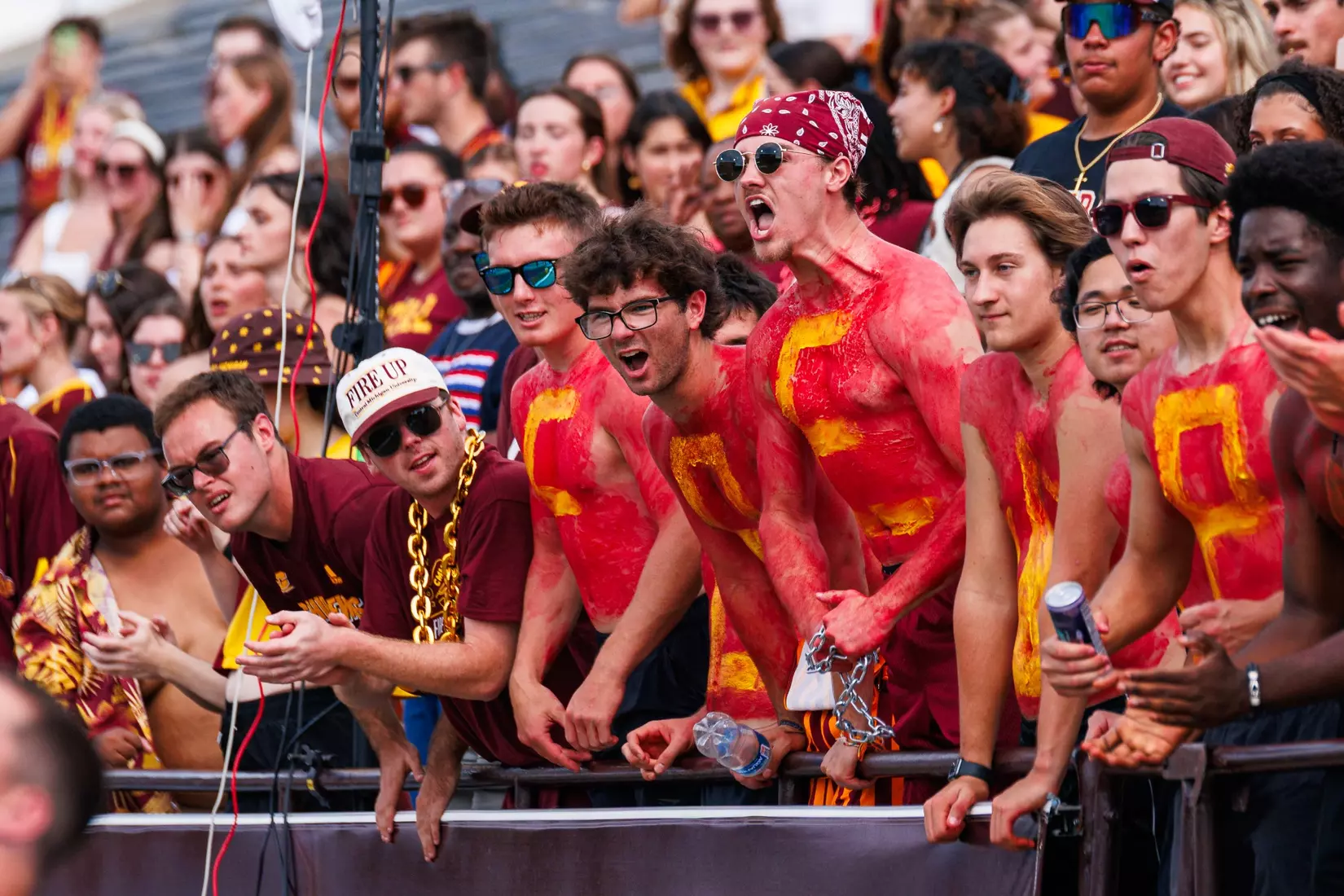 Fans cheer during Central Michigan vs Colgate football game on Saturday Sept. 12, 2026 in Mount Pleasant. (Ty Klopf/Central Michigan Football)