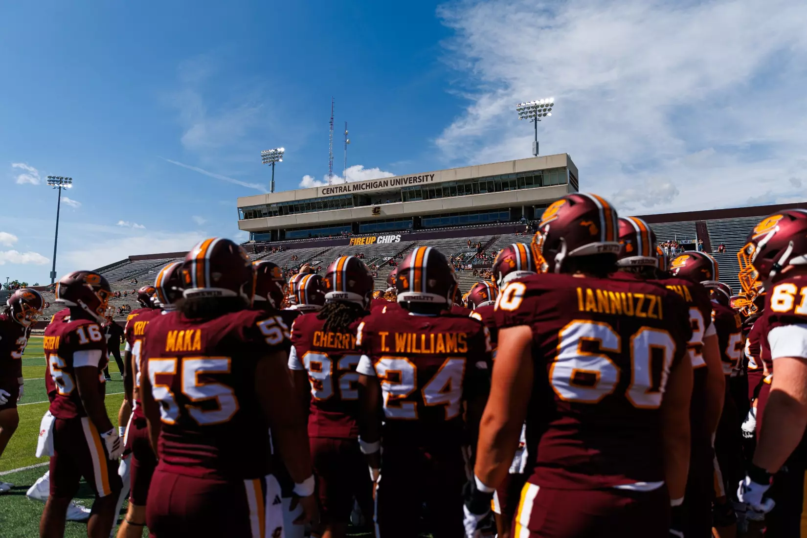 Central Michigan prepares for ther game against Colgate football game on Saturday Sept. 12, 2026 in Mount Pleasant. (Ty Klopf/Central Michigan Football)