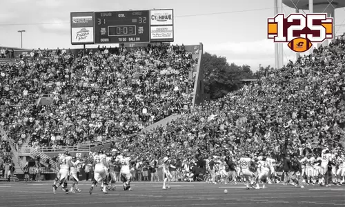 CMU Football 125: Power 5 Wins Graphic