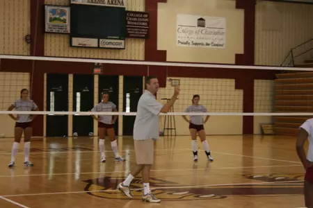 College of Charleston Volleyball Practice Continues