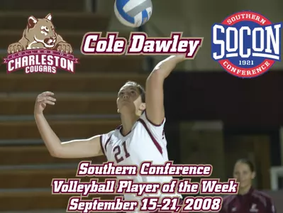 Cole Dawley Named Southern Conference Volleyball Player of the Week