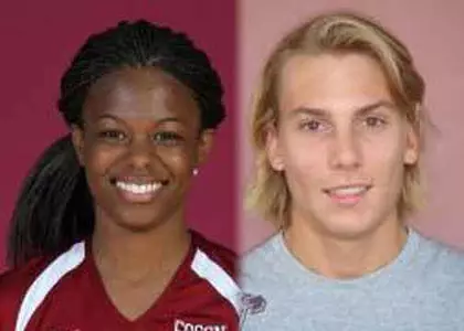 Whitney Russell and Victor Wibreus Named CofC Lifters of the Month for February
