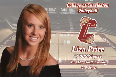 College of Charleston volleyball announces signing of setter Liza Price