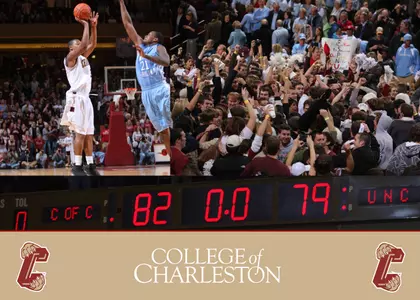 CofC stuns 9th-ranked UNC, 82-79, in OT