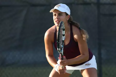 Women?s Tennis Advances to CAA Championship Semifinals With Sweep of Towson