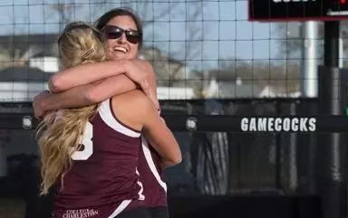 Cougars Split In Saturday Sand Volleyball Action